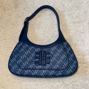 BNIB JW Pei Blue Monogram Logo Shoulder Bag Purse